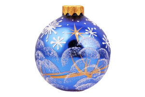 Прикраса ялинкова Куля Тенденція ручна робота 80мм