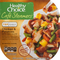 Healthy Choice Cafe Steamers Top Chef Chicken & Potatoes with BBQ Sauce