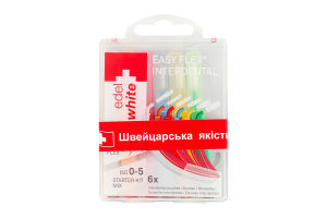 Щетки для межзубных промежутков Mix starter kit Profi-Line Edel+White 6шт