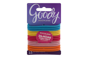 Goody Ouchless No-Metal Elastics - 15 CT
