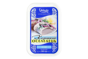 Оселедець філе-шматочки в олії Козацький Veladis б/ш п/у 500г