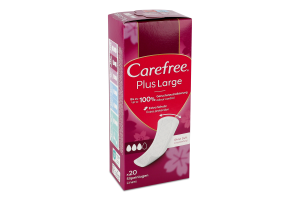 Прокладки ежедневные гигиенические женские Light Scent Plus Large Carefree 20шт