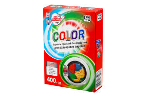 Порошок пральний безфосфатний для автоматичного та ручного прання Color Субота 400г