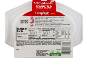 Hormel Compleats Spaghetti & Meat Sauce, 7.5 Ounce