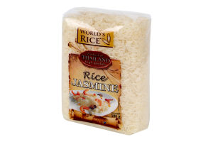 Рис шлифованный длиннозернистый Jasmine World's Rice м/у 500г