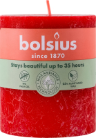 Свічка червона 8х6.8см №103668780341 Bolsius 1шт
