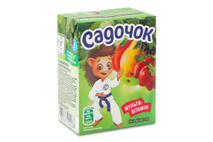 Cок с мякотью стерилизованный Мультивитамин Садочок т/п 200мл