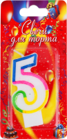 Свічка Цифра-5 велика 1шт