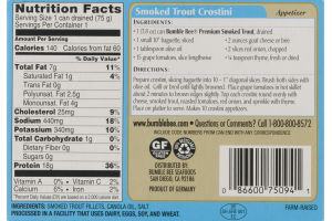 Bumble Bee Skinless Boneless Smoked Trout Filets in Canola Oil