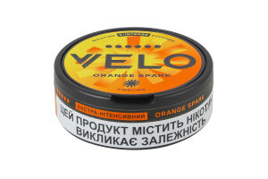 Подушечки никотиносодержащие бестабачные с подсластителями Orange spark Экстра-интенсивный Velo 20х0.7г