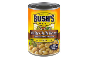 BUSH'S BEST White Chili Beans Mild Chili Sauce