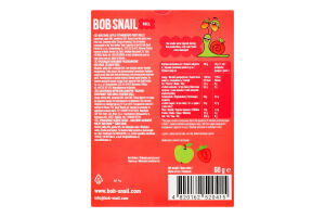 Конфеты фруктовые натуральные Яблоко-клубника Roll Bob Snail к/у 60г