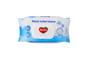 Бумага туалетная влажная Selecta Ruta 80шт
