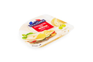 Сыр полутвердый ломтиками Эмменталь оригинальный Ile De France лоток 150г