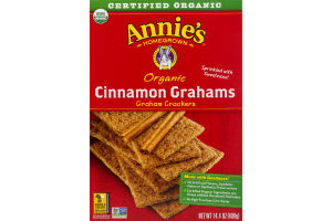 Annie's Homegrown Organic Grahams Crackers Cinnamon