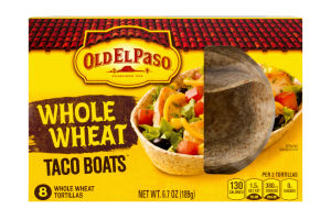 Old El Paso Whole Wheat Taco Boats - 8 CT