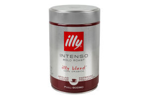 Кава натуральна мелена темне обсмаження Intenso Illy з/б 250г