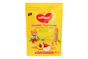 Печенье пшеничное для детей от 12мес с яблочно-персиковым вкусом Milupa д/п 150г