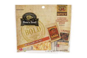 Boar's Head Brand Spicy Chipotle Gouda Cheese 3 Pepper Colby Jack Cheese - 6 CT