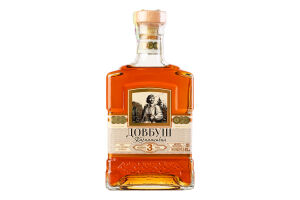 Коньяк 500мл 40% ординарный 3 звезды Довбуш Карпатський бут