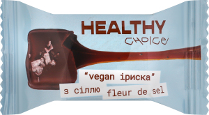 Конфета шоколадная Ириска с солью Fleur de sel Healthy Choice м/у 14.4г