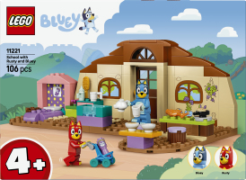 Конструктор для детей от 4лет №11221 School with Rusty and Bluey Bluey Lego 106эл