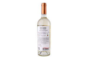 Вино 0.75л 12.5% біле сухе Pinot Grigio Aurvin пл