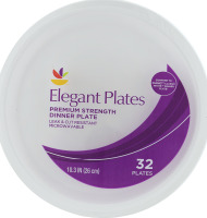 Ahold Elegant Plates Premium Strength Dinner Plate 10.3 IN - 32 CT