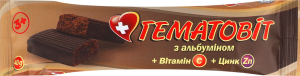 Батончик з альбуміном вітаміном С та цинком 40г Гематовіт