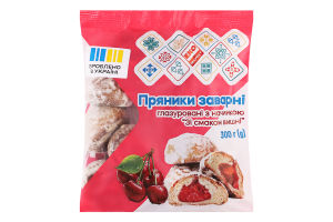Пряники ЕКО Маркет з вишневим смаком 300г п/п
