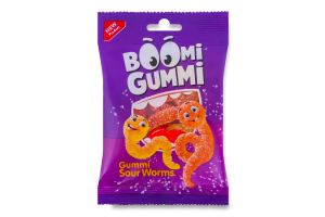 Конфеты желейные Sour worms Boomi Gummi м/у 70г