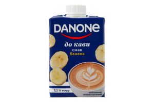 Напиток молочный 3.2% ультрапастеризованный со вкусом банана К кофе Danone т/п 212г