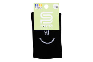 Шкарпетки дитячі Premier socks Hi-Bye чорн р.18-20
