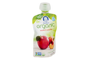 Gerber Organic Baby Food Apples & Peaches