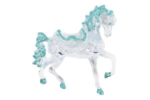 Підвіска новорічна Кінь зелена 10*10см КМ