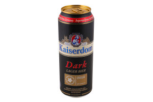 Пиво 0.5л 4.7% темне фільтроване пастеризоване Lager Dark Kaiserdom з/б