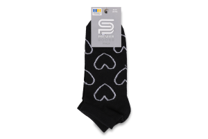Шкарпетки жіночі контурні серця Premier Socks Економ 23-25 чорний