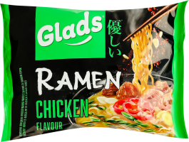 Локшина швидкого приготування з соусом зі смаком курки Рамен Glads м/у 105г