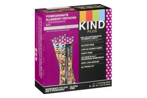 KIND Plus Pomegranate Blueberry Pistachio + Antioxidants Bars - 12 CT