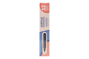 Маркеры акриловые №MACR12 Brushme 12шт