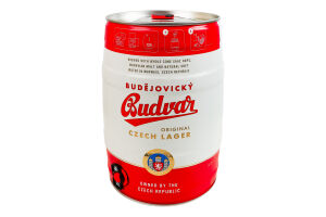 Пиво 5л 5% светлое Budweiser Budvar кег