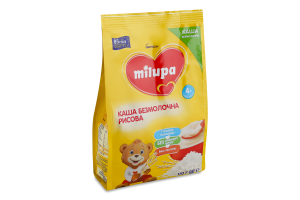 Каша безмолочная сухая для детей от 4мес быстрорастворимая рисовая Milupa м/у 170г