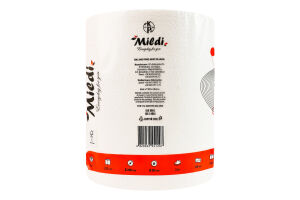 Рушник паперовий білий 100м Mildi 1шт