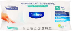 Серветки вологі Soap д/очищення поверхонь 100шт з клапаном Deep Fresh