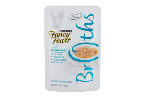 Purina Fancy Feast Broths Classic with Tuna & Vegetables Gourmet Cat Complement