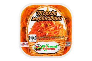 Морква маринована з грибами лисичками Повний Кошик відро 1кг