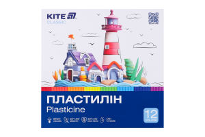 Пластилін №K-1086 Classic Kite 12шт