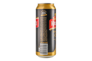Пиво 500мл 3.8% темное фильтрованное пастеризованное Kralovske Cerne Krusovice ж/б