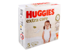 Подгузники для детей 11-25кг 5 Extra Care Huggies 28шт