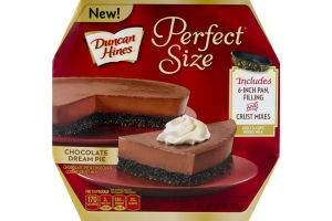 Duncan Hines Perfect Size Chocolate Dream Pie Filling and Crust MIxes